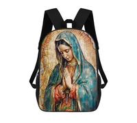 sinyumoney Mochilas Escolares Impresas En 3D Virgin of Guadalupe Mochilas De Moda Para Niños De Gran Capacidad Mochilas Escolares Para Niños Mochilas De Viaje 17inch