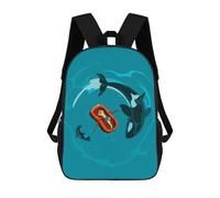 sinyumoney Mochilas Escolares Impresas En 3D Whale Ocean Mochilas De Moda Para Niños De Gran Capacidad Mochilas Escolares Para Niños Mochilas De Viaje 17inch