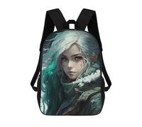 sinyumoney Mochilas Escolares Impresas En 3D Winter Fantasy Portrait Mochilas De Moda Para Niños De Gran Capacidad Mochilas Escolares Para Niños Mochilas De Viaje 17inch