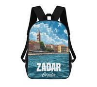 sinyumoney Mochilas Escolares Impresas En 3D Zadar Croatia Mochilas De Moda Para Niños De Gran Capacidad Mochilas Escolares Para Niños Mochilas De Viaje 17inch