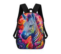 sinyumoney Mochilas Escolares Impresas En 3D Zebra Colorful Mochilas De Moda Para Niños De Gran Capacidad Mochilas Escolares Para Niños Mochilas De Viaje 17inch