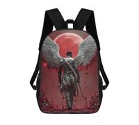 sinyumoney Mochilas Escolares Infantiles Impresas En 3D 17inch Angel Warrior with Sword -2 Mochila De Viaje Ligera Mochila Para Libros Niños Niños Niñas Mochila Escolar