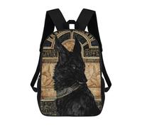 sinyumoney Mochilas Escolares Infantiles Impresas En 3D 17inch Anubis God of Death Mochila De Viaje Ligera Mochila Para Libros Niños Niños Niñas Mochila Escolar