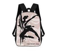 sinyumoney Mochilas Escolares Infantiles Impresas En 3D 17inch Ballet Dancer Painting Mochila De Viaje Ligera Mochila Para Libros Niños Niños Niñas Mochila Escolar