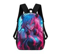 sinyumoney Mochilas Escolares Infantiles Impresas En 3D 17inch Beautiful Demon Girl Mochila De Viaje Ligera Mochila Para Libros Niños Niños Niñas Mochila Escolar