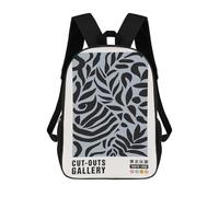 sinyumoney Mochilas Escolares Infantiles Impresas En 3D 17inch Black Paper Nature Mochila De Viaje Ligera Mochila Para Libros Niños Niños Niñas Mochila Escolar