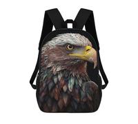 sinyumoney Mochilas Escolares Infantiles Impresas En 3D 17inch Colorful Eagle Mochila De Viaje Ligera Mochila Para Libros Niños Niños Niñas Mochila Escolar