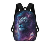 sinyumoney Mochilas Escolares Infantiles Impresas En 3D 17inch Cosmic Lion Art Print-19 Mochila De Viaje Ligera Mochila Para Libros Niños Niños Niñas Mochila Escolar