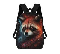 sinyumoney Mochilas Escolares Infantiles Impresas En 3D 17inch Cosmic Raccoon Art Print-33 Mochila De Viaje Ligera Mochila Para Libros Niños Niños Niñas Mochila Escolar