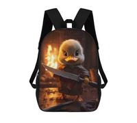 sinyumoney Mochilas Escolares Infantiles Impresas En 3D 17inch Cute Baby Duck Knife Mochila De Viaje Ligera Mochila Para Libros Niños Niños Niñas Mochila Escolar