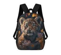 sinyumoney Mochilas Escolares Infantiles Impresas En 3D 17inch Cute Little Tiger Cub Mochila De Viaje Ligera Mochila Para Libros Niños Niños Niñas Mochila Escolar