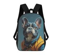 sinyumoney Mochilas Escolares Infantiles Impresas En 3D 17inch Dragon Ball Z Frenchie Art Print Mochila De Viaje Ligera Mochila Para Libros Niños Niños Niñas Mochila Escolar