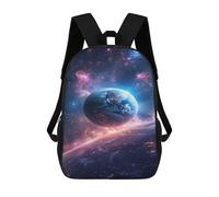 sinyumoney Mochilas Escolares Infantiles Impresas En 3D 17inch Earth from Space Wallpaper Mochila De Viaje Ligera Mochila Para Libros Niños Niños Niñas Mochila Escolar