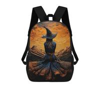 sinyumoney Mochilas Escolares Infantiles Impresas En 3D 17inch Enchanted Witch's Journey -1 Mochila De Viaje Ligera Mochila Para Libros Niños Niños Niñas Mochila Escolar