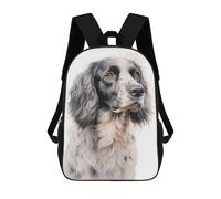 sinyumoney Mochilas Escolares Infantiles Impresas En 3D 17inch English Setter Dog Mochila De Viaje Ligera Mochila Para Libros Niños Niños Niñas Mochila Escolar