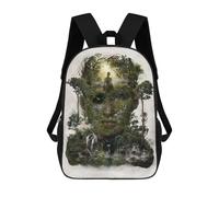 sinyumoney Mochilas Escolares Infantiles Impresas En 3D 17inch Forest of Space Time Mochila De Viaje Ligera Mochila Para Libros Niños Niños Niñas Mochila Escolar