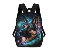 sinyumoney Mochilas Escolares Infantiles Impresas En 3D 17inch Galactic German Shepherd Art Print -4 Mochila De Viaje Ligera Mochila Para Libros Niños Niños Niñas Mochila Escolar