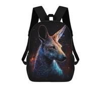 sinyumoney Mochilas Escolares Infantiles Impresas En 3D 17inch Galactic Kangaroo Portrait -2 Mochila De Viaje Ligera Mochila Para Libros Niños Niños Niñas Mochila Escolar