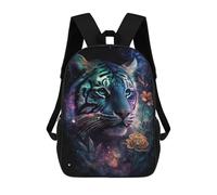 sinyumoney Mochilas Escolares Infantiles Impresas En 3D 17inch Galactic Tiger Fantasy Artwork Mochila De Viaje Ligera Mochila Para Libros Niños Niños Niñas Mochila Escolar
