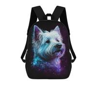 sinyumoney Mochilas Escolares Infantiles Impresas En 3D 17inch Galaxy Pup Cosmic Dog Art Print Mochila De Viaje Ligera Mochila Para Libros Niños Niños Niñas Mochila Escolar