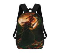 sinyumoney Mochilas Escolares Infantiles Impresas En 3D 17inch Halloween Grim Reaper Art Print Mochila De Viaje Ligera Mochila Para Libros Niños Niños Niñas Mochila Escolar