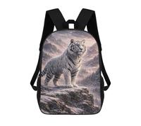 sinyumoney Mochilas Escolares Infantiles Impresas En 3D 17inch Majestic White Tiger in Mountain Landscape Mochila De Viaje Ligera Mochila Para Libros Niños Niños Niñas Mochila Escolar