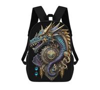 sinyumoney Mochilas Escolares Infantiles Impresas En 3D 17inch Mystical Golden Dragon Mochila De Viaje Ligera Mochila Para Libros Niños Niños Niñas Mochila Escolar