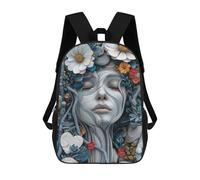 sinyumoney Mochilas Escolares Infantiles Impresas En 3D 17inch Natures Embrace Mochila De Viaje Ligera Mochila Para Libros Niños Niños Niñas Mochila Escolar