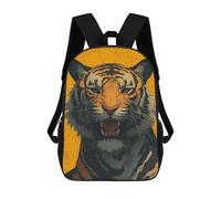 sinyumoney Mochilas Escolares Infantiles Impresas En 3D 17inch Roaring Tiger Portrait Mochila De Viaje Ligera Mochila Para Libros Niños Niños Niñas Mochila Escolar