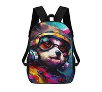 sinyumoney Mochilas Escolares Infantiles Impresas En 3D 17inch Space Panda Adventure Mochila De Viaje Ligera Mochila Para Libros Niños Niños Niñas Mochila Escolar