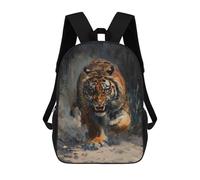 sinyumoney Mochilas Escolares Infantiles Impresas En 3D 17inch Tiger Angry Scary Hungry Mochila De Viaje Ligera Mochila Para Libros Niños Niños Niñas Mochila Escolar