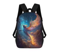 sinyumoney Mochilas Escolares Infantiles Impresas En 3D Abstract Nebula Dragon IV Mochila De Viaje Ligera Mochila Para Libros Niños Niñas Mochila Escolar 17inch