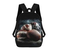 sinyumoney Mochilas Escolares Infantiles Impresas En 3D American Football Game Day Mochila De Viaje Ligera Mochila Para Libros Niños Niñas Mochila Escolar 17inch