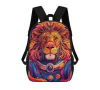 sinyumoney Mochilas Escolares Infantiles Impresas En 3D Astronaut Space Lion Mochila De Viaje Ligera Mochila Para Libros Niños Niñas Mochila Escolar 17inch