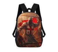 sinyumoney Mochilas Escolares Infantiles Impresas En 3D Battle of The Crusaders Mochila De Viaje Ligera Mochila Para Libros Niños Niñas Mochila Escolar 17inch
