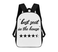 sinyumoney Mochilas Escolares Infantiles Impresas En 3D Best Seat Mochila De Viaje Ligera Mochila Para Libros Niños Niñas Mochila Escolar 17inch