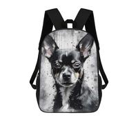 sinyumoney Mochilas Escolares Infantiles Impresas En 3D Charming Chihuahua Dog Mochila De Viaje Ligera Mochila Para Libros Niños Niñas Mochila Escolar 17inch