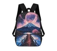 sinyumoney Mochilas Escolares Infantiles Impresas En 3D Coastal Pier Adventure Mochila De Viaje Ligera Mochila Para Libros Niños Niñas Mochila Escolar 17inch
