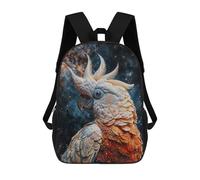 sinyumoney Mochilas Escolares Infantiles Impresas En 3D Cosmic Cockatoo Mochila De Viaje Ligera Mochila Para Libros Niños Niñas Mochila Escolar 17inch