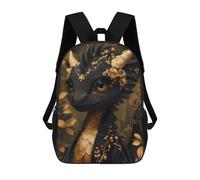 sinyumoney Mochilas Escolares Infantiles Impresas En 3D Cute Black Chibi Dragon Mochila De Viaje Ligera Mochila Para Libros Niños Niñas Mochila Escolar 17inch