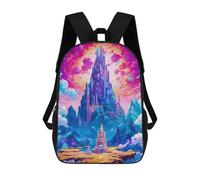 sinyumoney Mochilas Escolares Infantiles Impresas En 3D Fantasy Castle Skyward -2 Mochila De Viaje Ligera Mochila Para Libros Niños Niñas Mochila Escolar 17inch