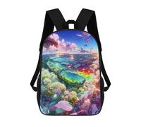sinyumoney Mochilas Escolares Infantiles Impresas En 3D Fantasy Coral Reef Paradise Mochila De Viaje Ligera Mochila Para Libros Niños Niñas Mochila Escolar 17inch