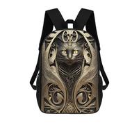 sinyumoney Mochilas Escolares Infantiles Impresas En 3D Gothic Cat Artwork Mochila De Viaje Ligera Mochila Para Libros Niños Niñas Mochila Escolar 17inch