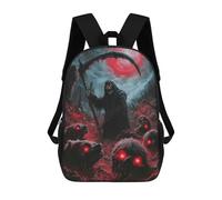 sinyumoney Mochilas Escolares Infantiles Impresas En 3D Grim Reaper And Hellhounds Mochila De Viaje Ligera Mochila Para Libros Niños Niñas Mochila Escolar 17inch