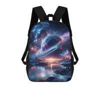 sinyumoney Mochilas Escolares Infantiles Impresas En 3D Interstellar Dreamscape Mochila De Viaje Ligera Mochila Para Libros Niños Niñas Mochila Escolar 17inch