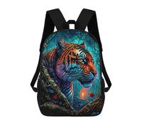 sinyumoney Mochilas Escolares Infantiles Impresas En 3D Jungle Tiger Majesty Mochila De Viaje Ligera Mochila Para Libros Niños Niñas Mochila Escolar 17inch