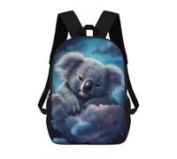 sinyumoney Mochilas Escolares Infantiles Impresas En 3D Koala in Clouds Night Sky Mochila De Viaje Ligera Mochila Para Libros Niños Niñas Mochila Escolar 17inch
