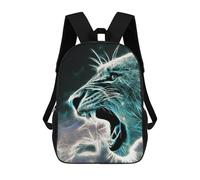 sinyumoney Mochilas Escolares Infantiles Impresas En 3D Lion Fractal Mochila De Viaje Ligera Mochila Para Libros Niños Niñas Mochila Escolar 17inch