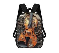 sinyumoney Mochilas Escolares Infantiles Impresas En 3D Musical Violin Mochila De Viaje Ligera Mochila Para Libros Niños Niñas Mochila Escolar 17inch