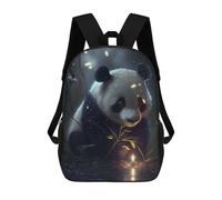 sinyumoney Mochilas Escolares Infantiles Impresas En 3D Panda Fireflies Animal Mochila De Viaje Ligera Mochila Para Libros Niños Niñas Mochila Escolar 17inch